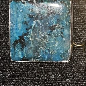 Turquoise Stone Square Pendant